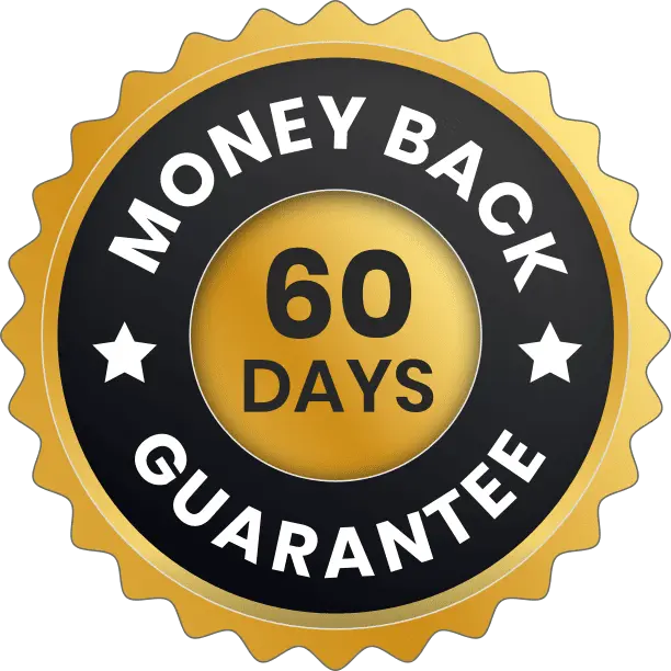 Glyco Harmony 60 day money back guarantee badge